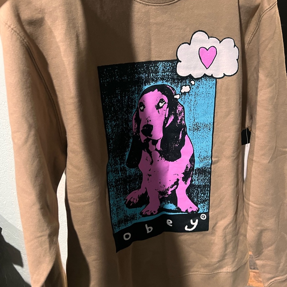 Obey XS crew neck oversized